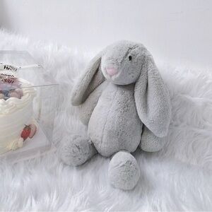 Gray Plush Bunny Toy
